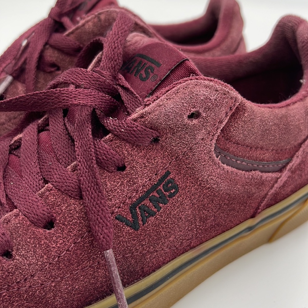 Vans Suede Seldan Shoe size men’s 6.5 Burgundy - Picture 2 of 6